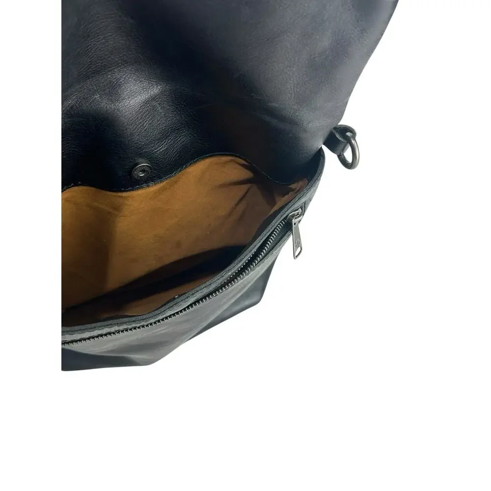 Patricia Nash Luzille Heritage Black Leather Backpack Purse